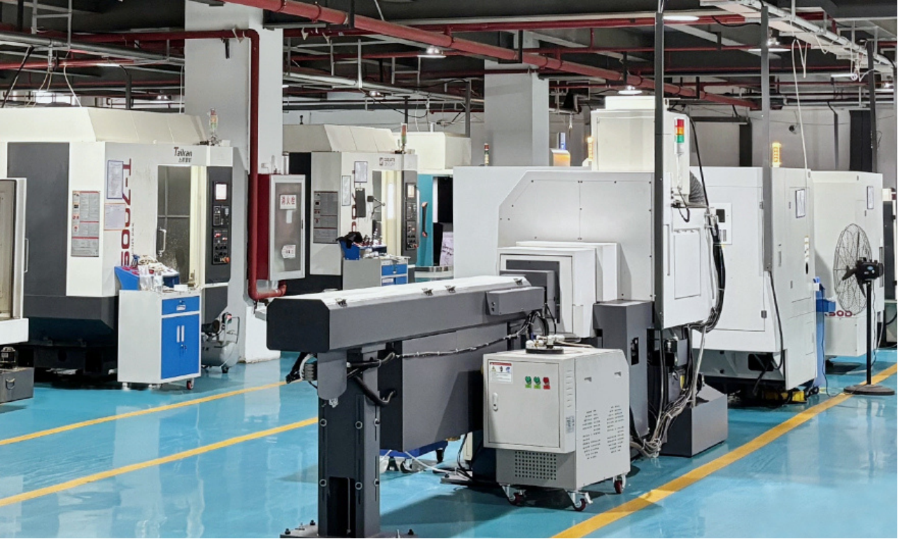 Continuous profile extrusion production line