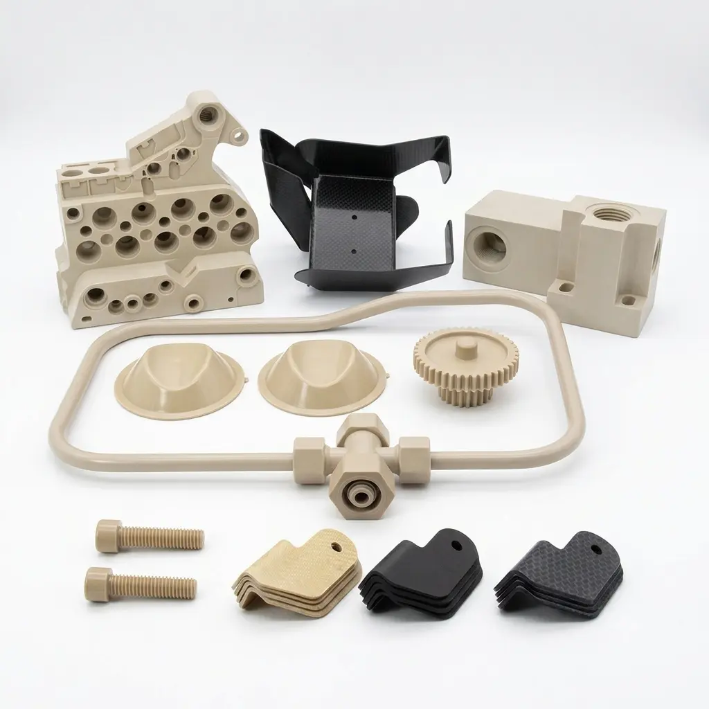Reinforced PEEK sheets for aerospace components