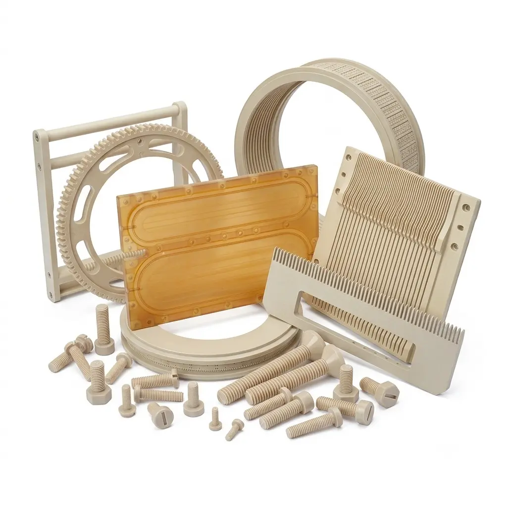 Cleanroom production for semiconductor polymer components